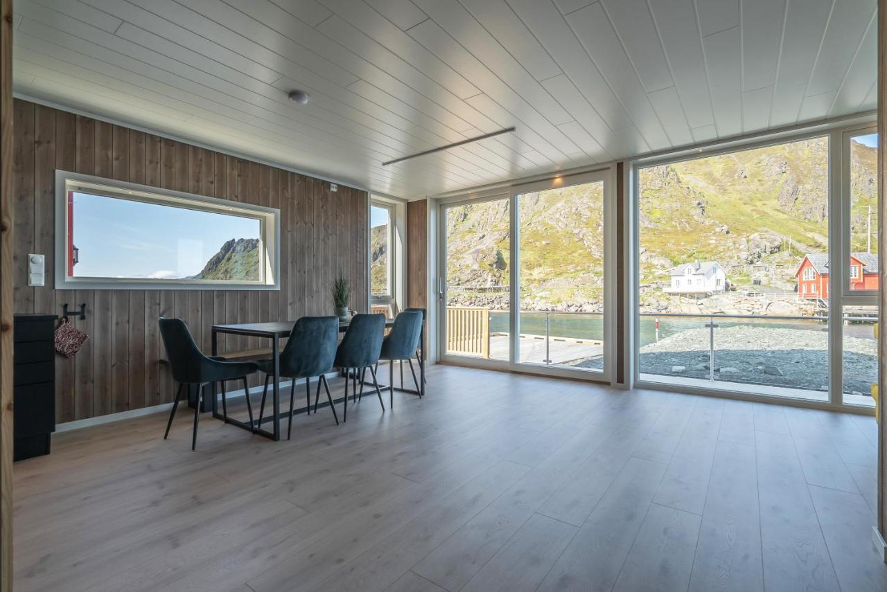 Seafront New Cabin In Lofoten Ballstad Exterior foto