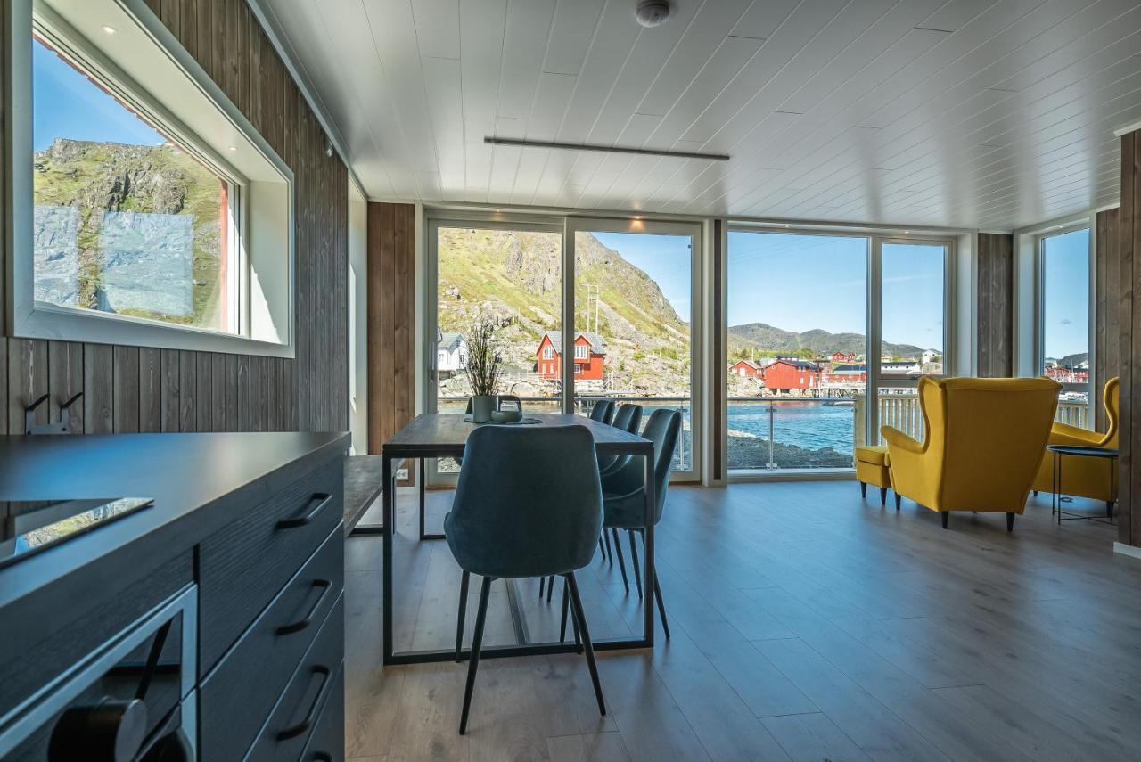 Seafront New Cabin In Lofoten Ballstad Exterior foto