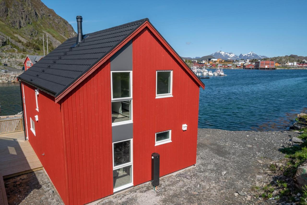 Seafront New Cabin In Lofoten Ballstad Exterior foto