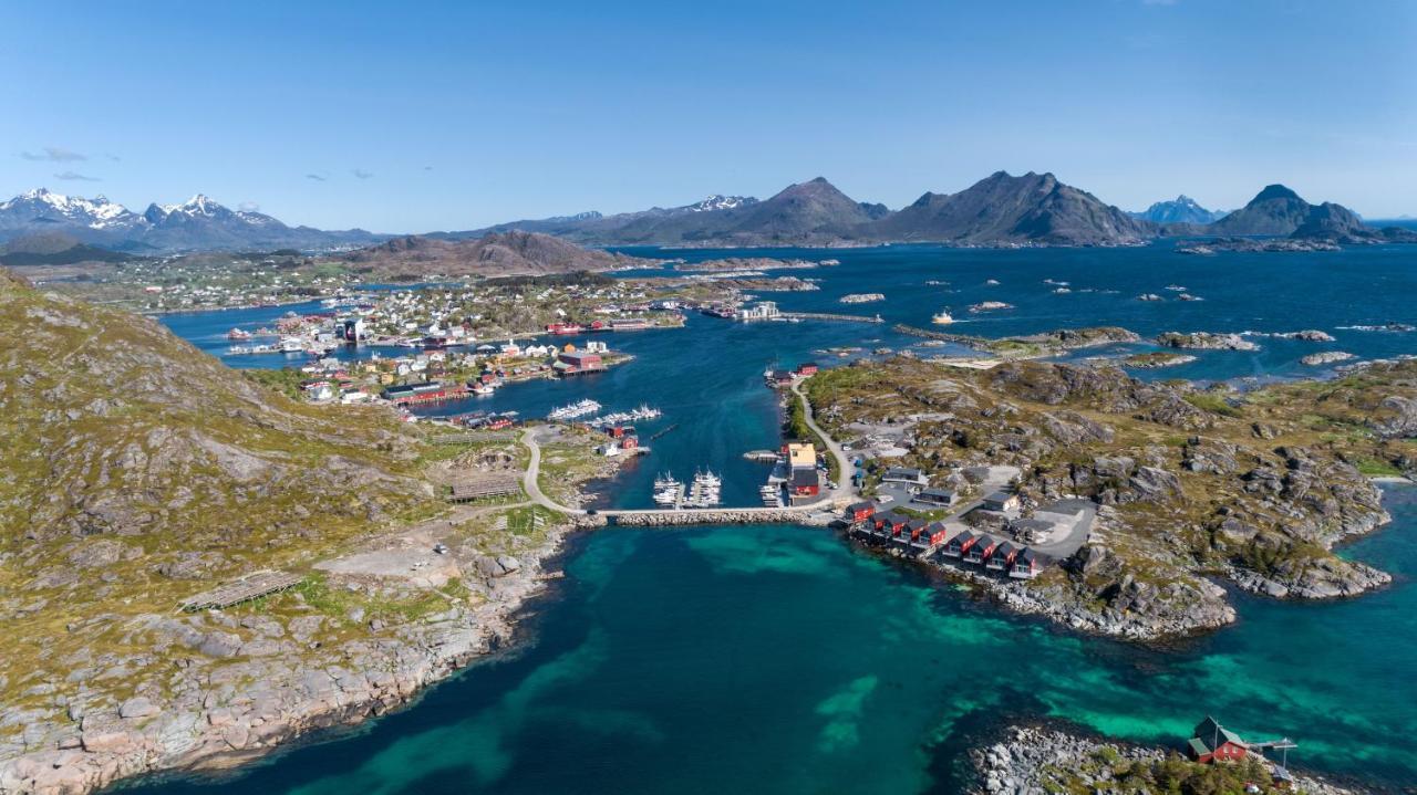 Seafront New Cabin In Lofoten Ballstad Exterior foto